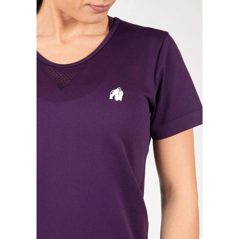 Camiseta Musculación Manga Corta Mujer GORILLA WEAR Neiro Morado 5 Camiseta Musculación Manga Corta Mujer GORILLA WEAR Neiro Morado - Imagen 5