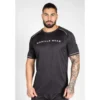 Camiseta Musculación Manga Corta Poliéster Hombre GORILLA WEAR Fremont Negro
