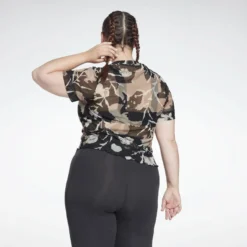 Reebok Camiseta MYT Allover Print Mesh (tallas Grandes) -Equipo De Fitness camiseta myt allover print mesh tallas grandes 3