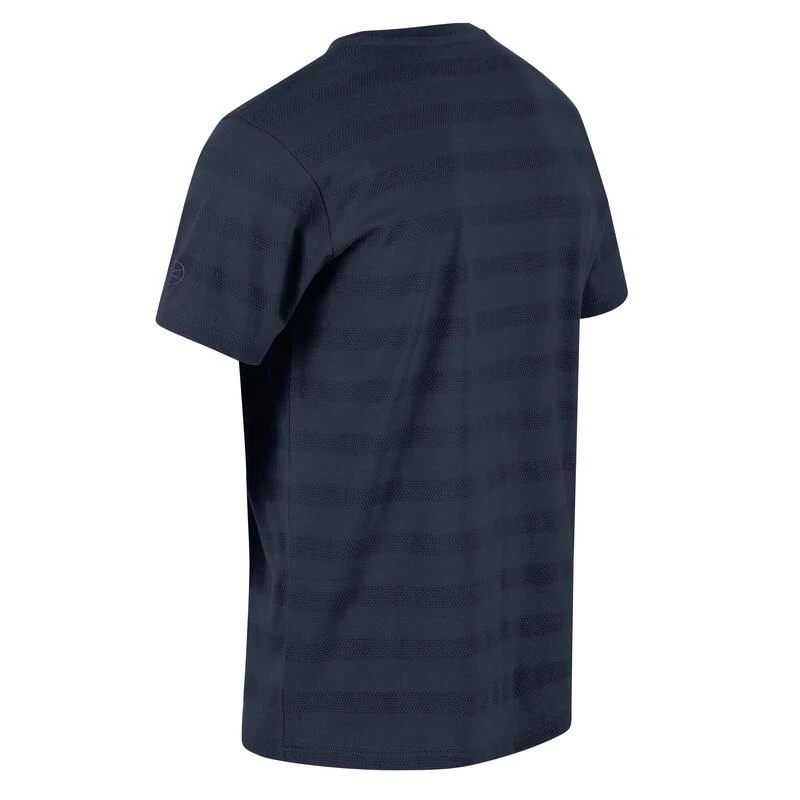 Regatta Camiseta Prestyn De Rayas Para Hombre Marino 3 Regatta Camiseta Prestyn De Rayas Para Hombre Marino - Imagen 3