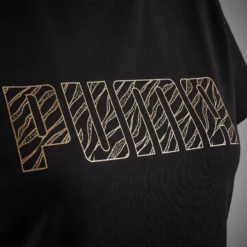 Camiseta Puma Negro Dorado -Equipo De Fitness camiseta puma negro dorado 3