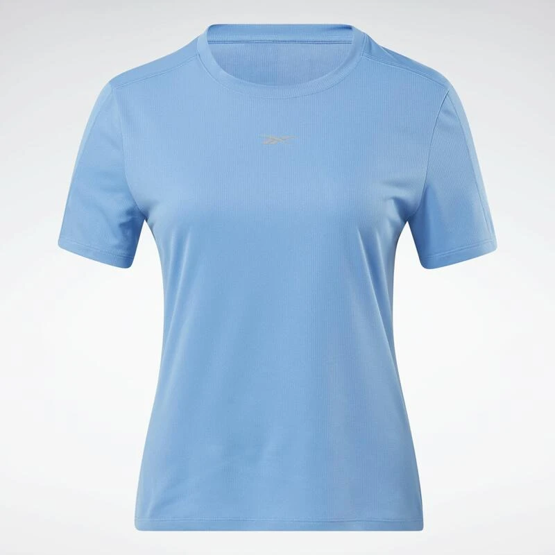 Camiseta Running Manga Corta Speedwick Mujer Reebok Azul 2 Camiseta Running Manga Corta Speedwick Mujer Reebok Azul - Imagen 2