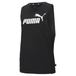 Camiseta Sin Mangas Mujer PUMA Cut Off Essentials Logo Negro