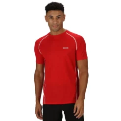 Regatta Camiseta Tornell II Activo Para Hombre Rojo Chino -Equipo De Fitness camiseta tornell ii activo para hombre rojo chino 2