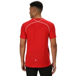 Regatta Camiseta Tornell II Activo Para Hombre Rojo Chino -Equipo De Fitness camiseta tornell ii activo para hombre rojo chino 3