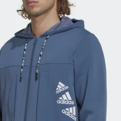 ADIDAS Chaqueta Con Capucha Essentials BrandLove Fleece -Equipo De Fitness chaqueta con capucha essentials brandlove fleece 4