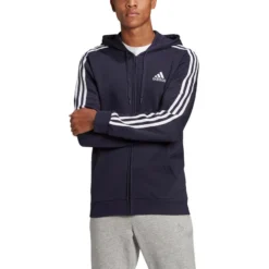 ADIDAS Chaqueta Con Capucha Essentials Fleece 3 Bandas -Equipo De Fitness chaqueta con capucha essentials fleece 3 bandas 4