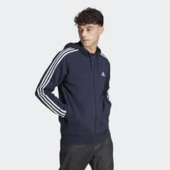 ADIDAS Chaqueta Con Capucha Essentials French Terry 3 Bandas