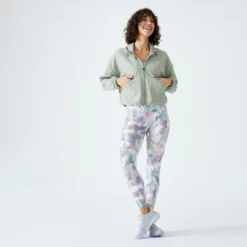 Chaqueta Fitness Verde Amplia Capucha