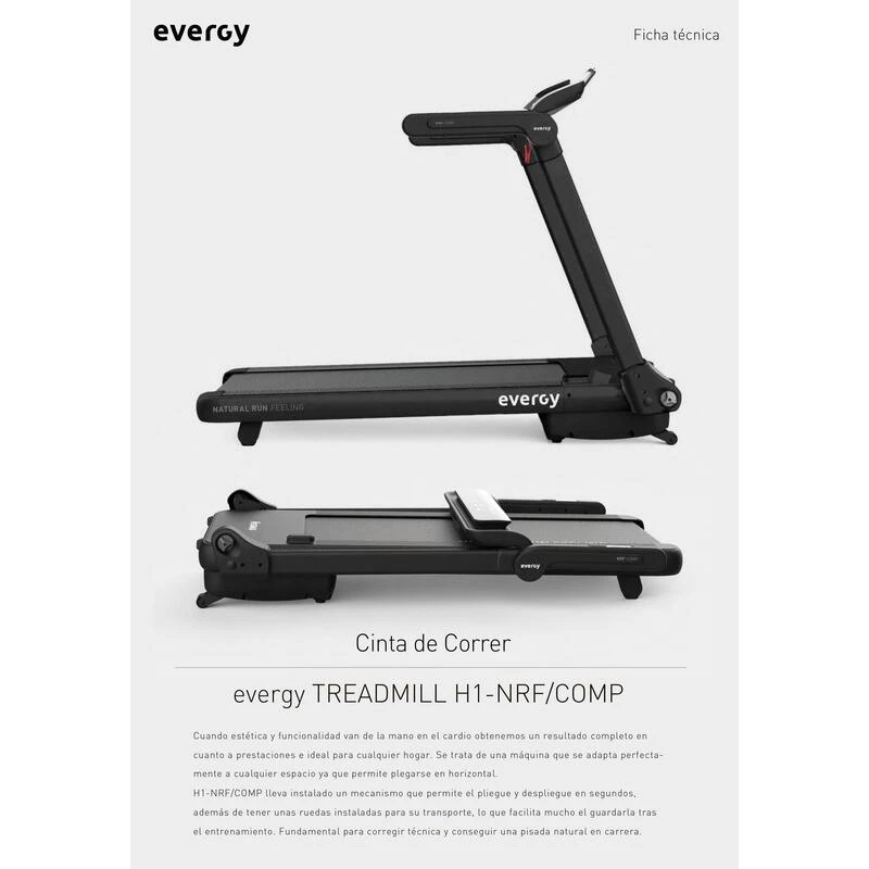 CINTA DE CORRER EVERGY PLEGABLE / INCLINABLE H1 3 CINTA DE CORRER EVERGY PLEGABLE / INCLINABLE H1 - Imagen 3