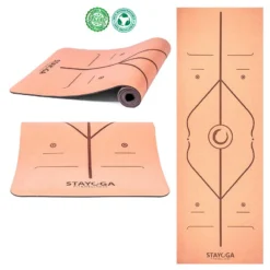 Esterilla De Yoga Alineaciones 7 Chakras - Corcho HQ Y Goma Orgánica Reciclable -Equipo De Fitness esterilla de yoga alineaciones 7 chakras corcho hq y goma organica reciclable 3