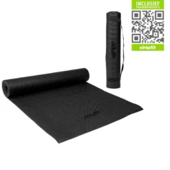 Esterilla De Yoga Con Cordón - 183 X 61 X 0,3 Cm - Negro