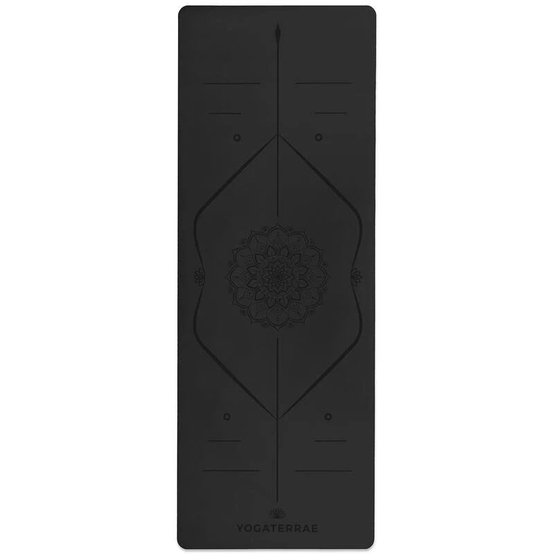 Esterilla Yoga Negro PU Y Caucho Natural MANDALA LINEA DE CUERPO 4 Esterilla Yoga Negro PU Y Caucho Natural MANDALA LINEA DE CUERPO - Imagen 4