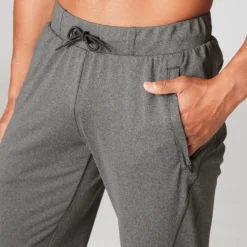 Jogger Pantalón Chándal Recto Confort De Yoga Hombre Kimjaly Gris Ecofriendly -Equipo De Fitness jogger pantalon chandal recto confort de yoga hombre kimjaly gris ecofriendly 3