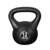 Kettlebell 12 Kg - Plástico - Para Uso Interior Y Exterior - Negro
