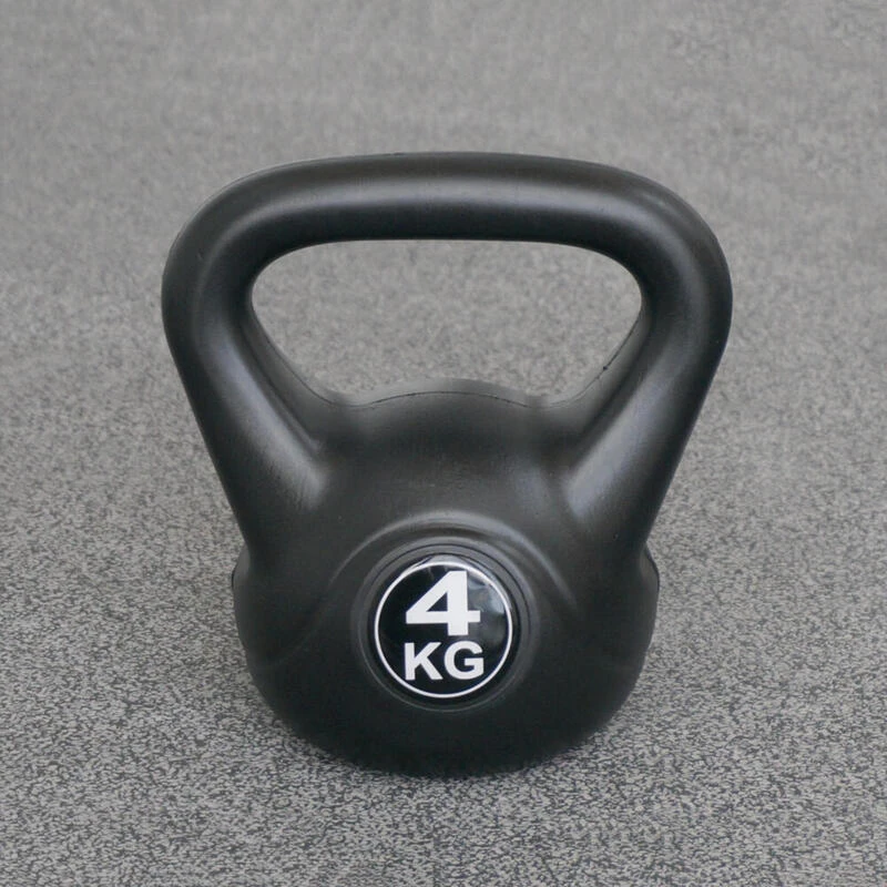 Kettlebell 4 Kg - Plástico - Para Uso Interior Y Exterior - Negro 2 Kettlebell 4 Kg - Plástico - Para Uso Interior Y Exterior - Negro - Imagen 2