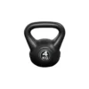 Kettlebell 4 Kg - Plástico - Para Uso Interior Y Exterior - Negro