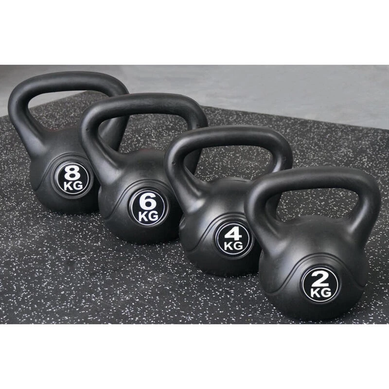 Kettlebell 4 Kg - Plástico - Para Uso Interior Y Exterior - Negro 5 Kettlebell 4 Kg - Plástico - Para Uso Interior Y Exterior - Negro - Imagen 5