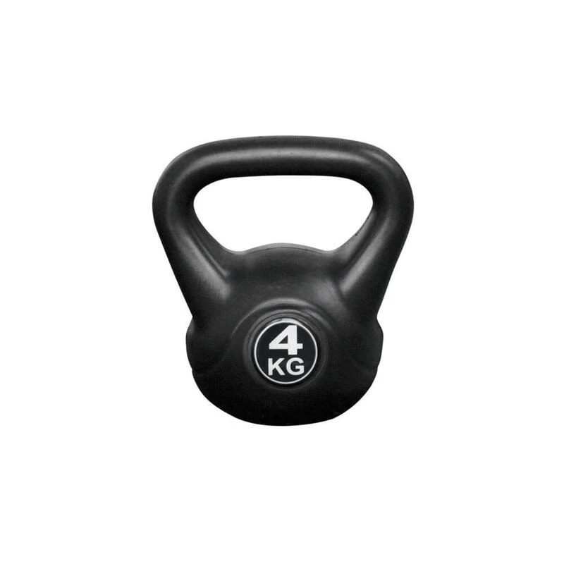 Kettlebell 4 Kg - Plástico - Para Uso Interior Y Exterior - Negro 1 Kettlebell 4 Kg - Plástico - Para Uso Interior Y Exterior - Negro