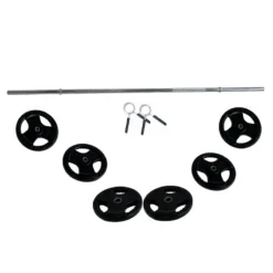 Kit Barra De Musculación + Discos 66 KG ( 25mm) VIMAS SPORT