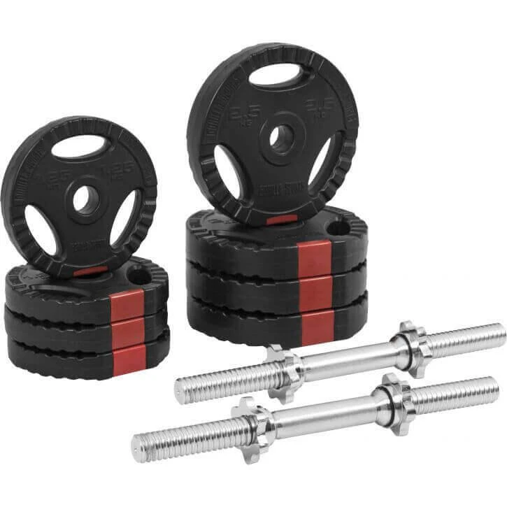 Kit Mancuernas Gorilla Sports Negro/Plateado 20 Kg 5 Kit Mancuernas Gorilla Sports Negro/Plateado 20 Kg - Imagen 5