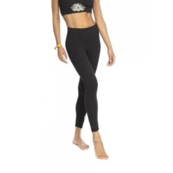 Legging Mallas Yoga De Suave Algodón Flow Mujer Negro -Equipo De Fitness legging mallas yoga de suave algodon flow mujer negro 2