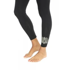 Legging Mallas Yoga De Suave Algodón Flow Mujer Negro -Equipo De Fitness legging mallas yoga de suave algodon flow mujer negro 3