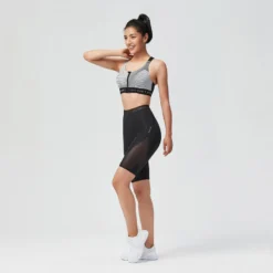 Leggings Mallas Ciclistas Moldeadoras Mujer Domyos FST 921 Negro -Equipo De Fitness leggings mallas ciclistas moldeadoras mujer domyos fst 921 negro 2