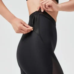 Leggings Mallas Ciclistas Moldeadoras Mujer Domyos FST 921 Negro -Equipo De Fitness leggings mallas ciclistas moldeadoras mujer domyos fst 921 negro 4