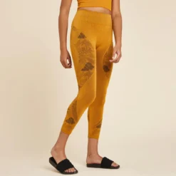 Leggings Mallas De Yoga Seamless Tobillero Mujer Kimjaly Negro -Equipo De Fitness leggings mallas de yoga seamless tobillero mujer kimjaly ocre