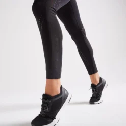 Leggings Mallas Fitness Largas Talle Alto Mujer Domyos Negro -Equipo De Fitness leggings mallas fitness largas talle alto mujer domyos negro 3