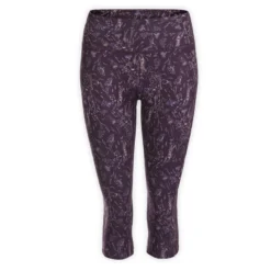Leggings Mallas Yoga Dinámico Corsario Mujer Estampado Violeta -Equipo De Fitness leggings mallas yoga dinamico corsario mujer estampado violeta 4