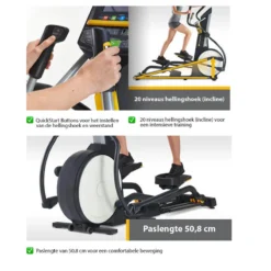 LifeSpan Fitness Bicicleta Elíptica E3i+ -Equipo De Fitness lifespan fitness bicicleta eliptica e3i 4