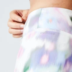 Mallas Fitness Efecto Vientre Plano Mujer Domyos 500 Estampado Blanco -Equipo De Fitness mallas fitness efecto vientre plano mujer domyos 500 estampado blanco 3