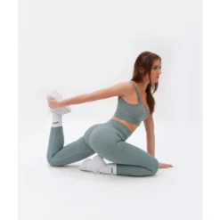 Mallas Leggings Acanalado Sweet Line - Verde 9 Mallas Leggings Acanalado Sweet Line - Verde -Equipo De Fitness mallas leggings acanalado sweet line verde 4