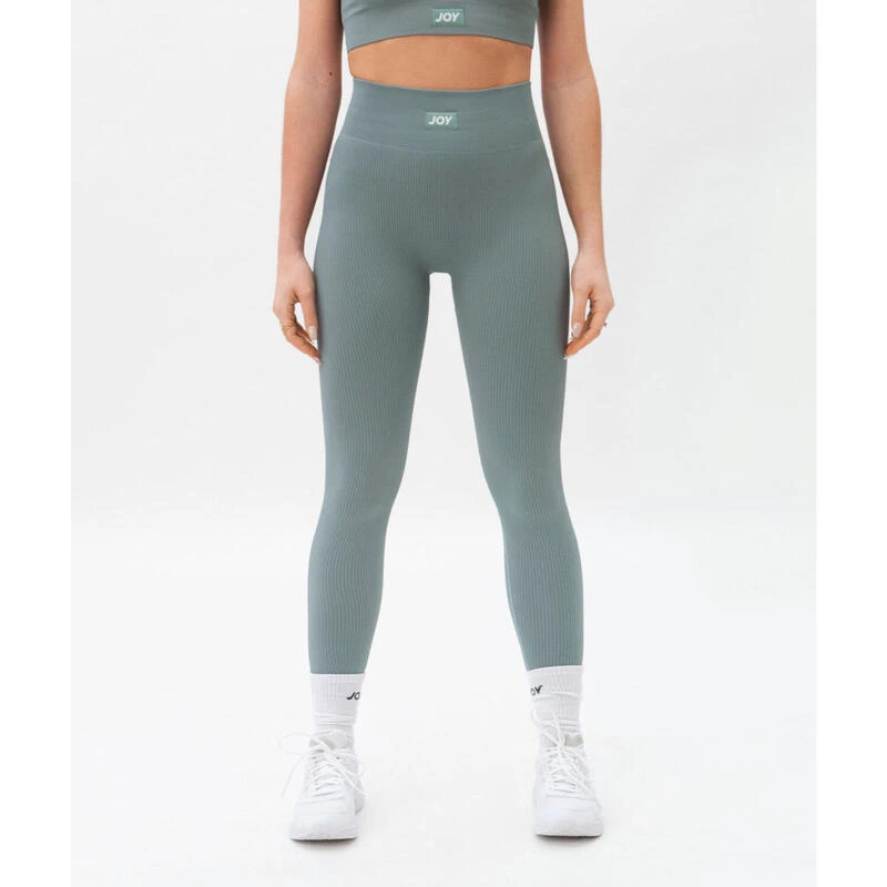 Mallas Leggings Acanalado Sweet Line - Verde 1 Mallas Leggings Acanalado Sweet Line - Verde