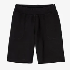 Mallas Short Fitness Algodón Recto Con Bolsillo Mujer Domyos Negro -Equipo De Fitness mallas short fitness algodon recto con bolsillo mujer domyos negro 4