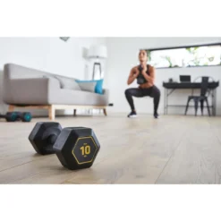 Mancuerna 10 Kg Hexagonal Dumbbell Musculación Cross Training Corength -Equipo De Fitness mancuerna 10 kg hexagonal dumbbell musculacion cross training corength 3