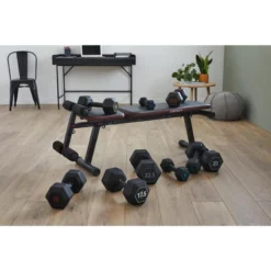 Mancuerna 7,5 Kg Hexagonal Dumbbell Musculación Cross Training Corength -Equipo De Fitness mancuerna 75 kg hexagonal dumbbell musculacion cross training corength 2