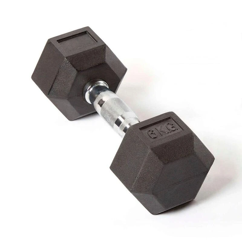MANCUERNA HEXAGONAL DUMBBELL 6 KG (Sin Logo) 1 MANCUERNA HEXAGONAL DUMBBELL 6 KG (Sin Logo)