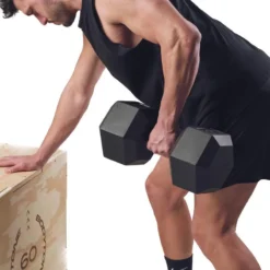 BODYTONE Mancuernas De Goma Hexagonales Profesionales 32Kg -Equipo De Fitness mancuernas de goma hexagonales profesionales 32kg 3