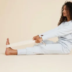 PANTALÓN CARROT MUJER YOGA SUAVE AZUL CLARO -Equipo De Fitness pantalon carrot mujer yoga suave azul claro 2