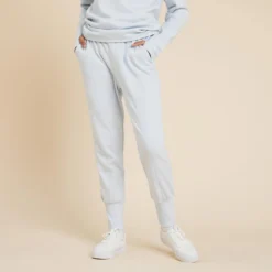 PANTALÓN CARROT MUJER YOGA SUAVE AZUL CLARO