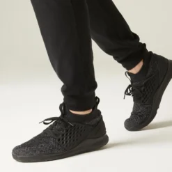 Pantalón Chándal Fitness Algodón Recto Hombre Domyos 120 Negro -Equipo De Fitness pantalon chandal fitness algodon recto hombre domyos 120 negro 4