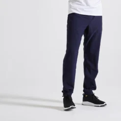 Pantalón Chándal Fitness Ecodiseñado Hombre Domyos 120 Azul Marino