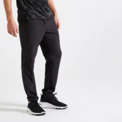Pantalón Chándal Fitness Ecodiseñado Hombre Domyos 120 Azul Marino -Equipo De Fitness pantalon chandal fitness ecodiseado hombre domyos 120 negro
