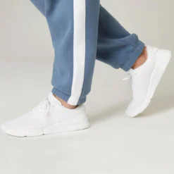 Pantalón Chándal Fitness Felpa Hombre Domyos Azul 8 Pantalón Chándal Fitness Felpa Hombre Domyos Azul -Equipo De Fitness pantalon chandal fitness felpa hombre domyos azul 3