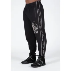Pantalón Chándal Fitness Largo Hombre GORILLA WEAR Buffalo Negro Rojo -Equipo De Fitness pantalon chandal fitness largo hombre gorilla wear buffalo negro gris