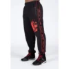 Pantalón Chándal Fitness Largo Hombre GORILLA WEAR Buffalo Negro Rojo