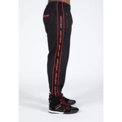 Pantalón Chándal Fitness Largo Hombre GORILLA WEAR Buffalo Negro Rojo -Equipo De Fitness pantalon chandal fitness largo hombre gorilla wear buffalo negro rojo 3